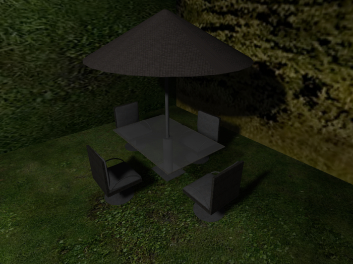 Second Life Marketplace +Corvid+ Patio Set Full Permissions